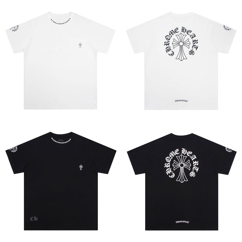 C H Neck Logo T-shirt K6022