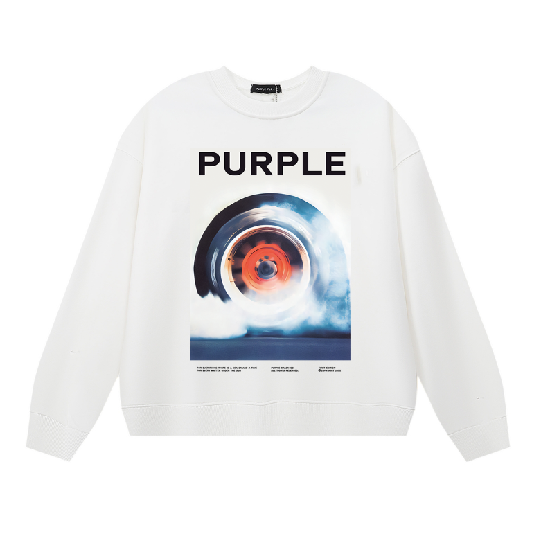 Purple 2024  Men's Long-Sleeve T-shirt Sweatshirt 1155