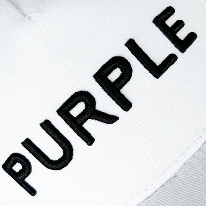 Purple Hat  Mesh Stitching Embroidery PB003#