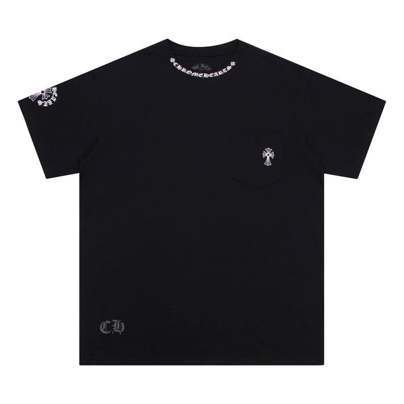 C H Neck Logo T-shirt K6022