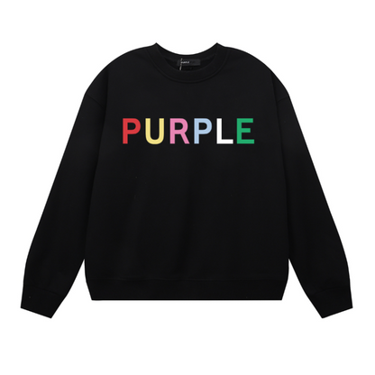 Purple 2024  Men's Long-Sleeve T-shirt Sweatshirt 1125