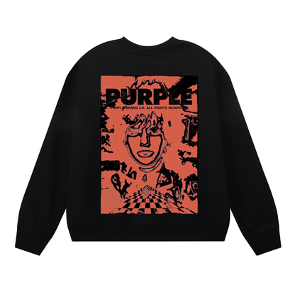 Purple 2024  Men's Long-Sleeve T-shirt Sweatshirt 1152