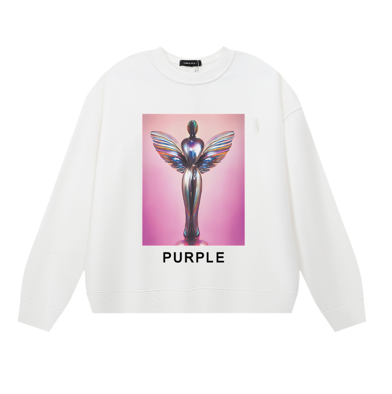 Purple 2024  Men's Long-Sleeve T-shirt Sweatshirt 1120